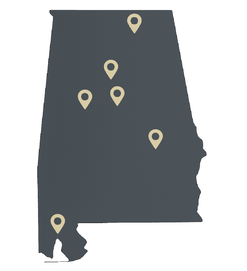 map of alabama
