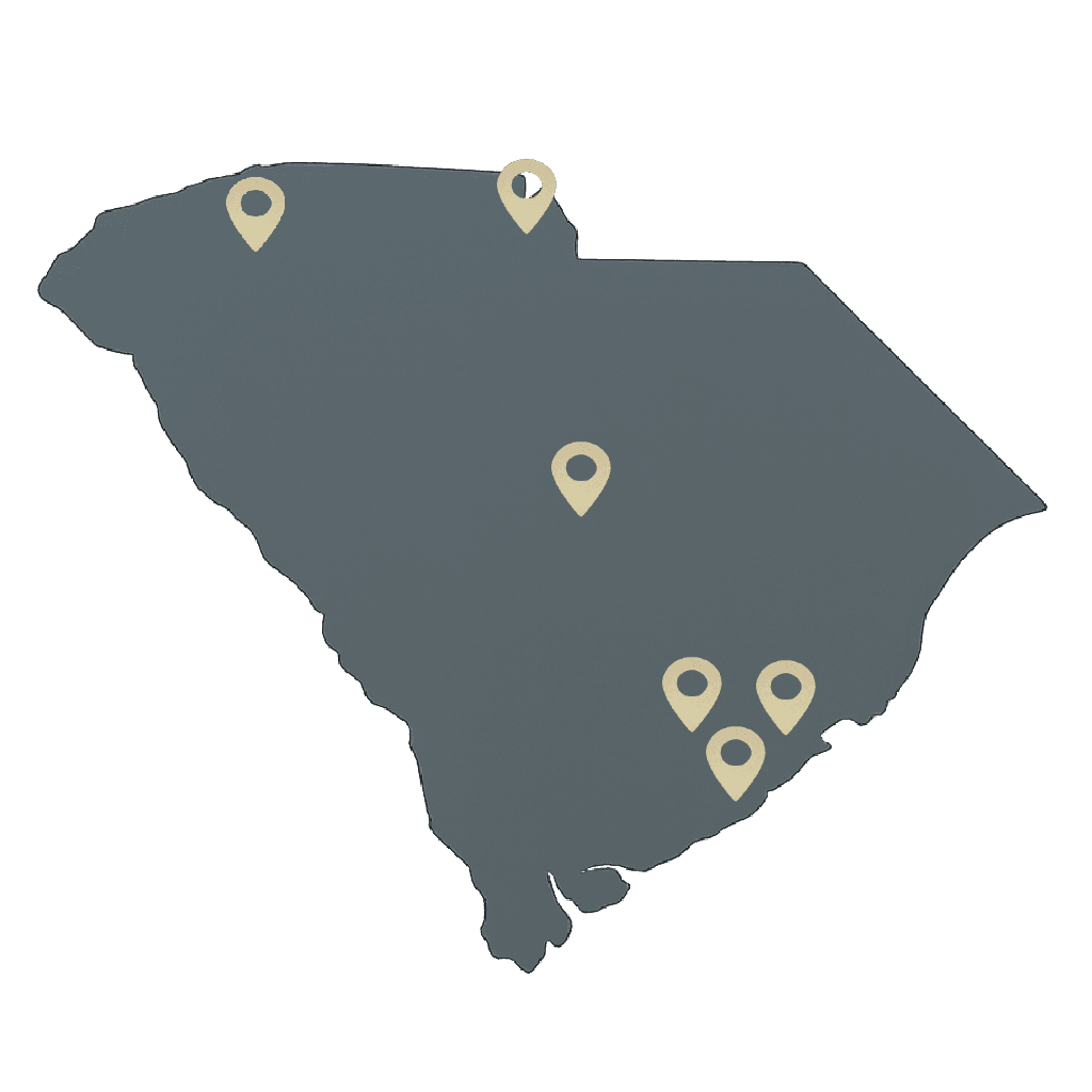 map of south-carolina
