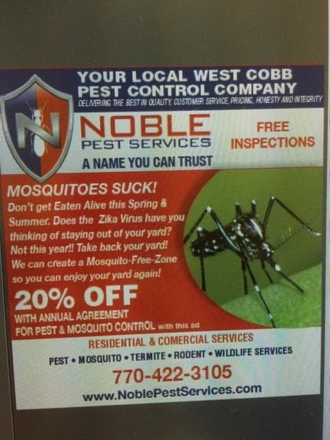 Google street view image of Noble Pest Services