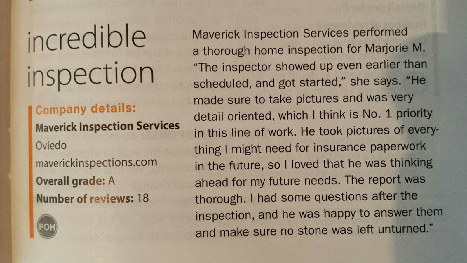 Google street view image of Maverick Inspection Services
